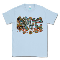 Dusty Blue love my tribe Classic Tee - SublimationCraftShop