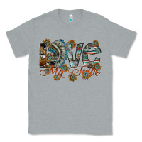 Heather Grey love my tribe Classic Tee - SublimationCraftShop