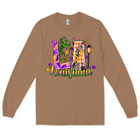 Toasted Coconut louisiana la mardi gras Long Sleeve Tee - FaDigitalArtStudio