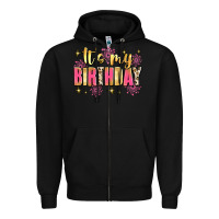 Black it's my birthday Zipper Hoodie - JahusDesignShop