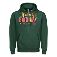Sports Green it's my birthday Zipper Hoodie - JahusDesignShop