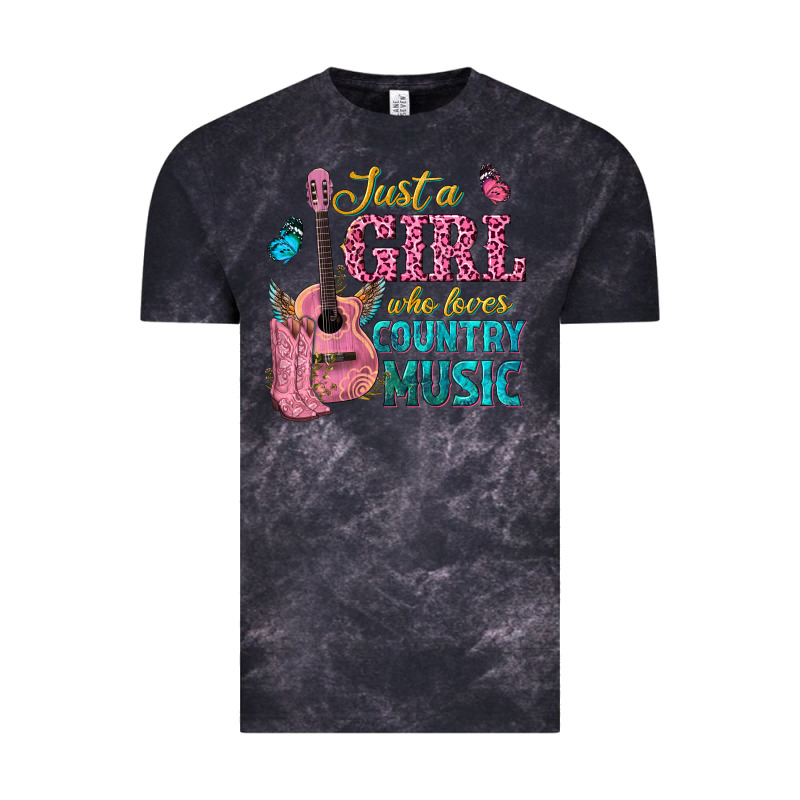 Just A Girl Who Loves Country Music Vintage Tee by texasbilliewilder | Teevron