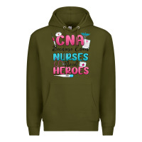 Army Green cna because even nurses need heroes Premium Hoodie - MaliasSmallBusiness