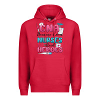 Cardinal cna because even nurses need heroes Premium Hoodie - MaliasSmallBusiness