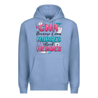 Colony Blue cna because even nurses need heroes Premium Hoodie - MaliasSmallBusiness