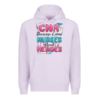 Lilac cna because even nurses need heroes Premium Hoodie - MaliasSmallBusiness