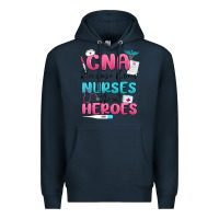 Navy cna because even nurses need heroes Premium Hoodie - MaliasSmallBusiness