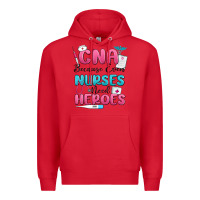 Red cna because even nurses need heroes Premium Hoodie - MaliasSmallBusiness