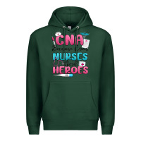 Sports Green cna because even nurses need heroes Premium Hoodie - MaliasSmallBusiness