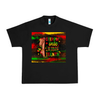 Black steppin into juneteenth Urban Heavy Tee - Zillion Design Studio