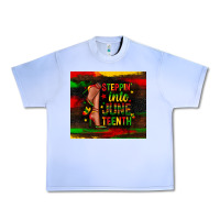 Grape Ice steppin into juneteenth Urban Heavy Tee - Zillion Design Studio