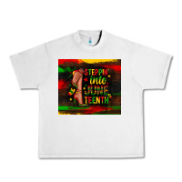 Lunar Rock steppin into juneteenth Urban Heavy Tee - Zillion Design Studio