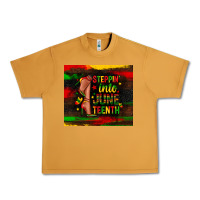 Peanut Butter steppin into juneteenth Urban Heavy Tee - Zillion Design Studio