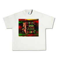 Pistachio steppin into juneteenth Urban Heavy Tee - Zillion Design Studio