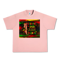 Salmon steppin into juneteenth Urban Heavy Tee - Zillion Design Studio