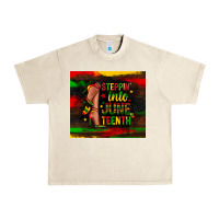 Sandshell steppin into juneteenth Urban Heavy Tee - Zillion Design Studio