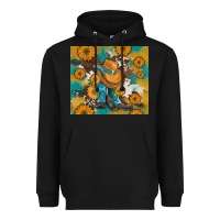 Black sunflowers and cowboy boots with cowhide and glitter tumbler Heavyweight Hoodie - Artiststas
