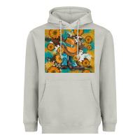 Moon Dust sunflowers and cowboy boots with cowhide and glitter tumbler Heavyweight Hoodie - Artiststas
