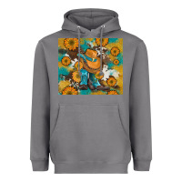 Storm sunflowers and cowboy boots with cowhide and glitter tumbler Heavyweight Hoodie - Artiststas