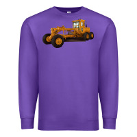 Purple Motor Grader Premium Sweatshirt - LillyAllenDesigns