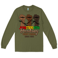Army Green breaking every chain since 1865 Long Sleeve Tee - HRA Design Shop