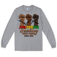 Heather Grey breaking every chain since 1865 Long Sleeve Tee - HRA Design Shop