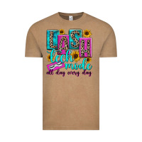 Vintage Coffee lash tech mode all day every day Vintage Tee - texasbilliewilder