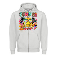 Dove Grey summer babe Zipper Hoodie - JahusDesignShop