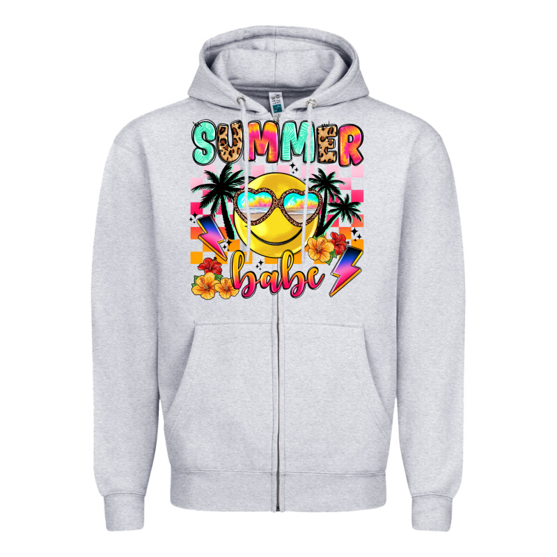 Summer Babe Zipper Hoodie by JahusDesignShop | Teevron
