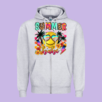 Summer Babe Zipper Hoodie Designed By Jahusdesignshop