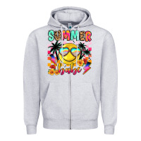 Heather Grey summer babe Zipper Hoodie - JahusDesignShop