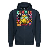 Navy summer babe Zipper Hoodie - JahusDesignShop