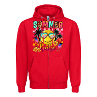 Red summer babe Zipper Hoodie - JahusDesignShop