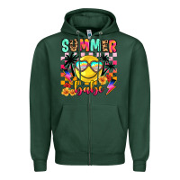 Sports Green summer babe Zipper Hoodie - JahusDesignShop