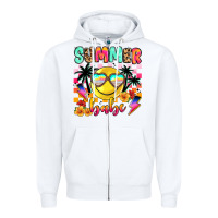 White summer babe Zipper Hoodie - JahusDesignShop