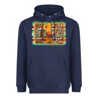 Navy cactus western leopard Heavyweight Hoodie - AdoDesignShop
