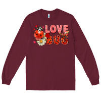Burgundy love bug Long Sleeve Tee - FaDigitalArtStudio
