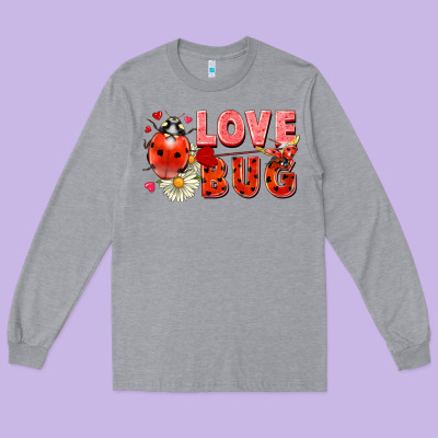 Love Bug Long Sleeve Tee Designed By Fadigitalartstudio