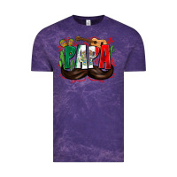 Cloud Purple papa mexico Vintage Tee - Zillion Design Studio