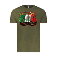 Vintage Olive papa mexico Vintage Tee - Zillion Design Studio