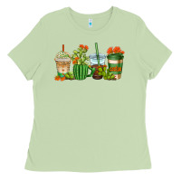 Matcha cactus coffee cups Ladies Tee - AdoDesignShop
