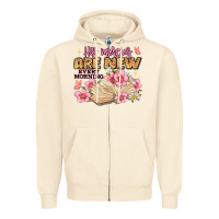 Sandshell his mercies are new every morning lamentations 3 2 Zipper Hoodie - JahusDesignShop