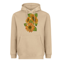 Mushroom sunflowers b Heavyweight Hoodie - Artiststas