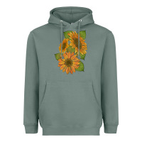 Sage sunflowers b Heavyweight Hoodie - Artiststas