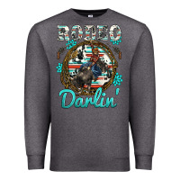 Charcoal Heather rodeo darling Premium Sweatshirt - BarkalooDesign