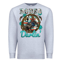 Heather Grey rodeo darling Premium Sweatshirt - BarkalooDesign