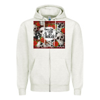 Oatmeal Heather have the day you deserve skull and rose Zipper Hoodie - JahusDesignShop