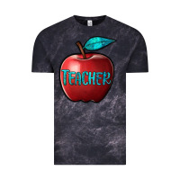 Cloud Black apple teacher Vintage Tee - BarkalooDesign