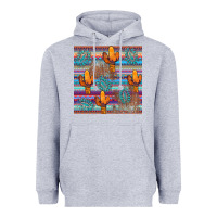 Heather Grey cactus gemstone seamless Heavyweight Hoodie - AdoDesignShop
