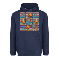 Navy cactus gemstone seamless Heavyweight Hoodie - AdoDesignShop